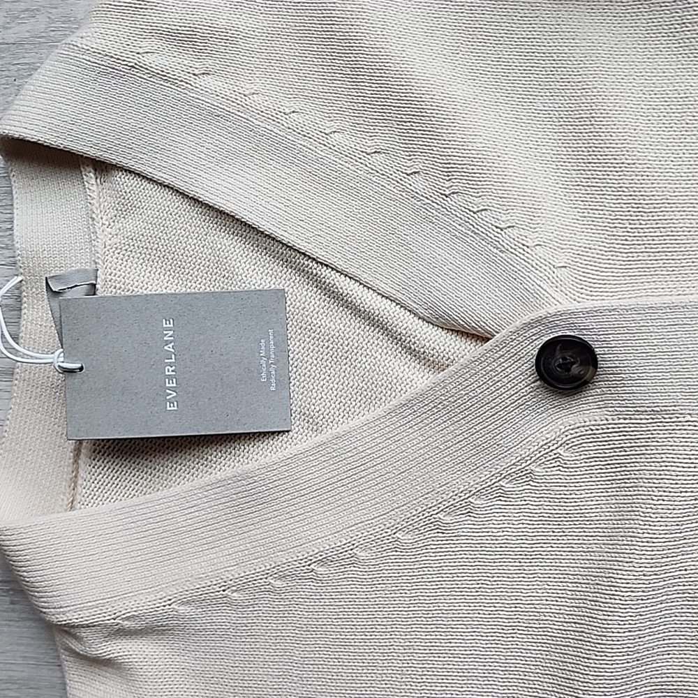 Everlane Organic Cotton Cardigan Nwt - Picture 13 of 13